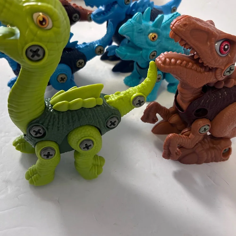 Take Apart Dinosaur Toys for Kids STEM Learning Building Set of 6 T-Rex Multi